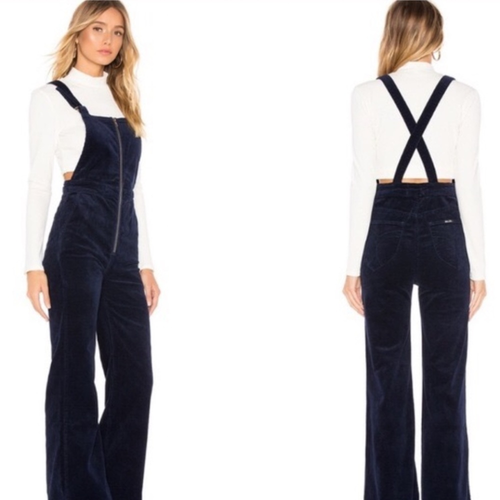 Rollas Corduroy Navy Overalls size 26